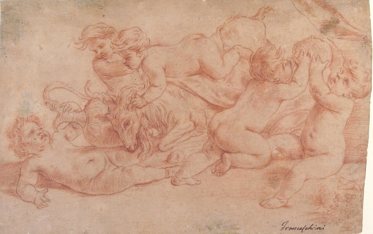 Disegno - Putti con capra, Metropolitan Museum of Art
